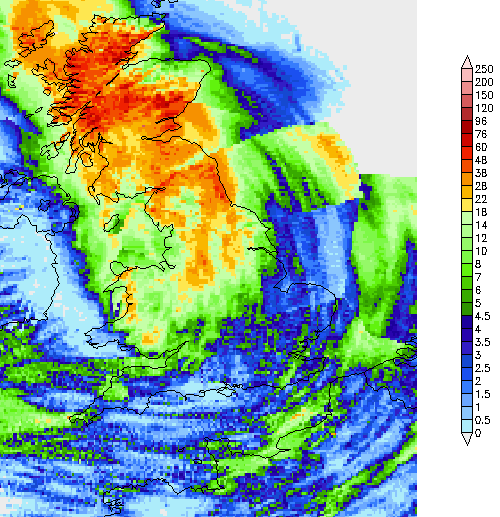 24 Hour Accumulation, 12th October 2012